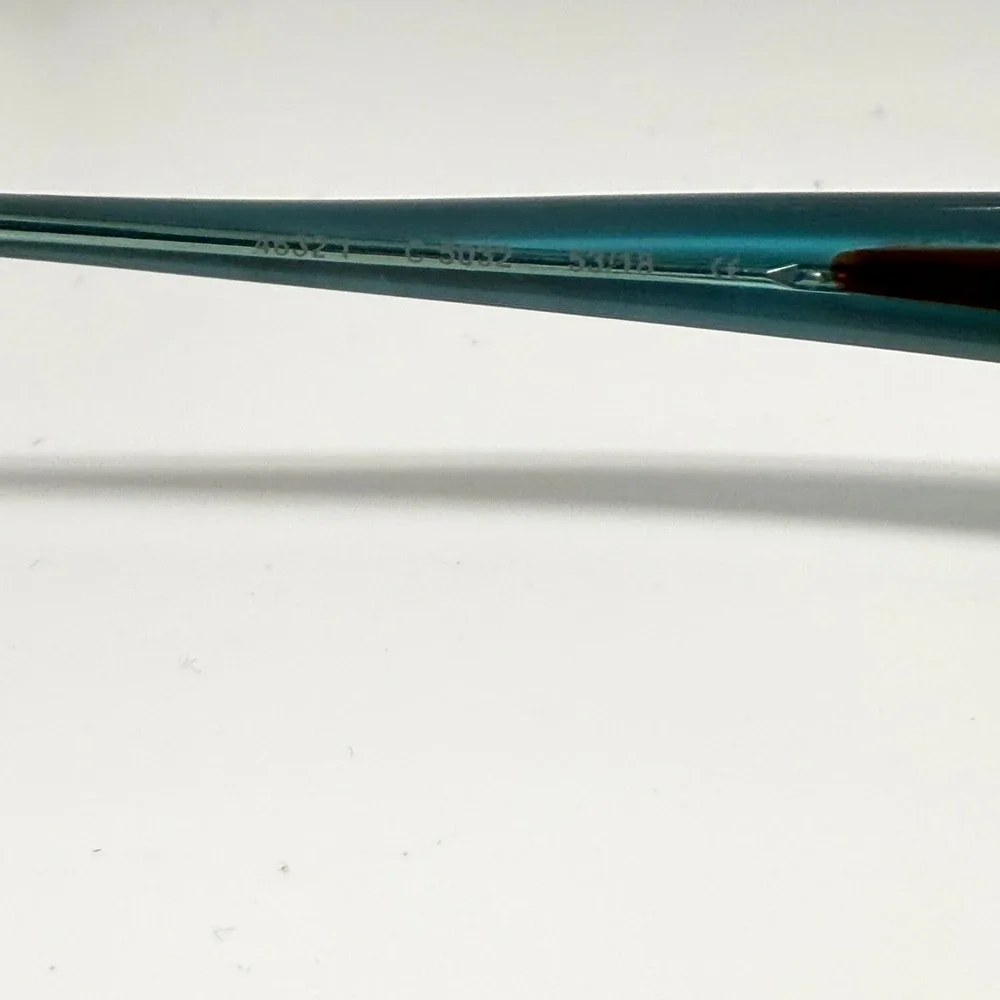 Prodesign Denmark 4632 Brown Teal Rectangular Eyeglass Frames 53-18-135